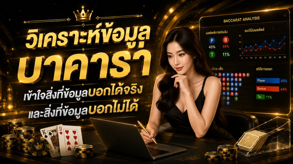 วิเคราะห์ข้อมูลบาคาร่า เข้าใจสิ่งที่ข้อมูลบอกได้จริง และสิ่งที่ข้อมูลบอกไม่ได้